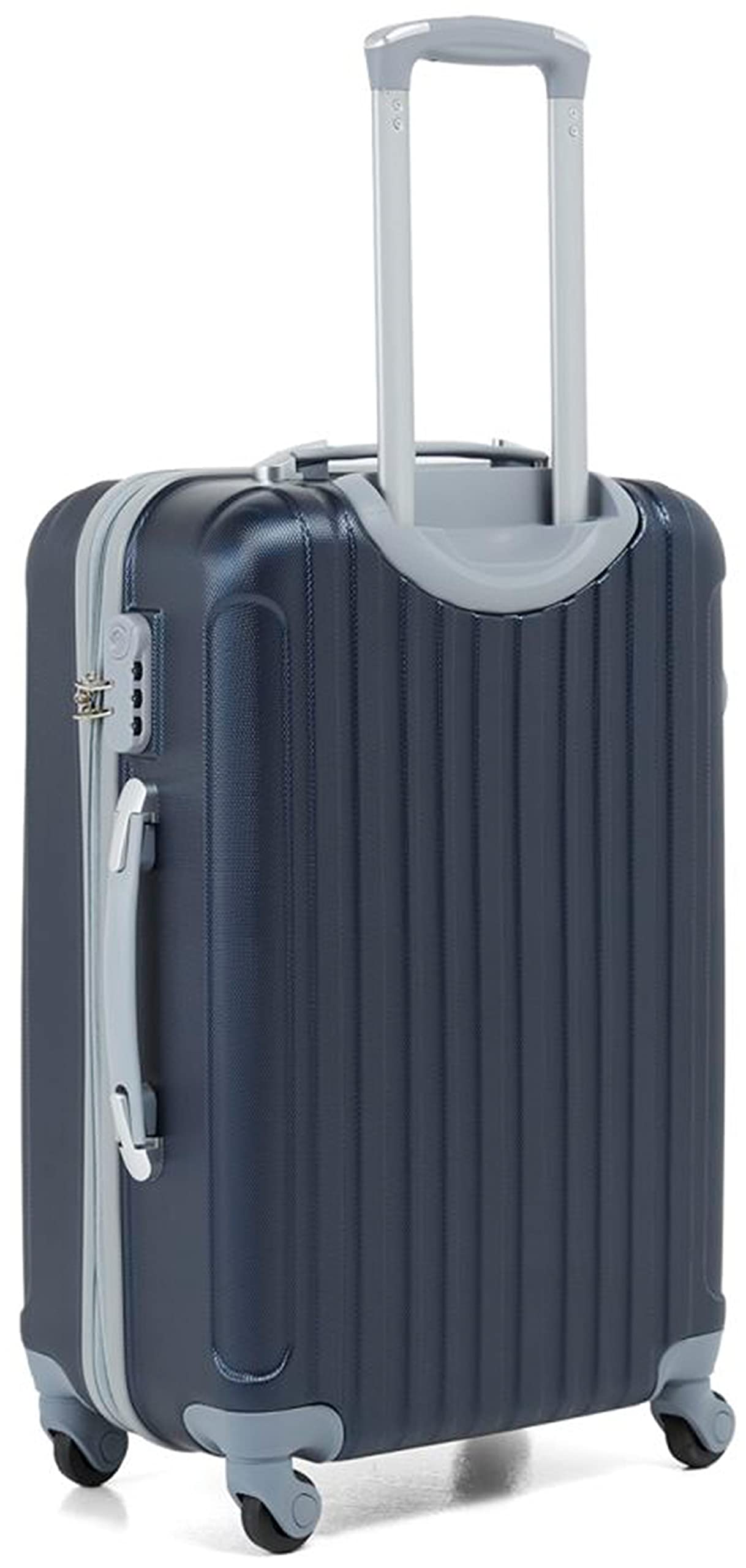Senator Hard side Suitcase on Wheels Ultra Lightweight ABS Light Spinner Trolley Case with Spinner Wheels 4 - KH132 (20, Navy Blue) شنطة جانبية صلبة من سيناتور بعجلات خفيفة الوزن للغاية من مادة ABS مع عجلات دوارة 4 Senator Hard side Suitcase on Wheels Ultra Lightweight ABS Light Spinner Trolley Case with Spinner Wheels 4 - KH132 (20, Navy Blue) شنطة جانبية صلبة من سيناتور بعجلات خفيفة الوزن للغاية من مادة ABS مع عجلات دوارة 4